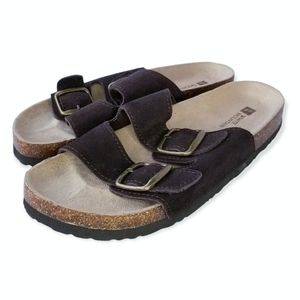 White Mountain Brown "Helga" Slides Woman's Size 8M